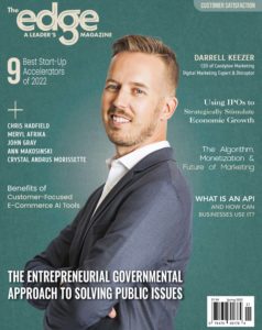 Darrell Keezer cover of The Edge - A Leaders Magazine