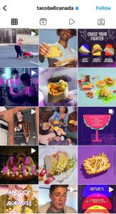 taco bell canada instagram feed