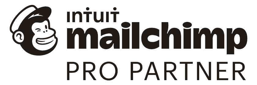 Malchimp Pro Partner logo featuring a monkey mascot for email marketing.