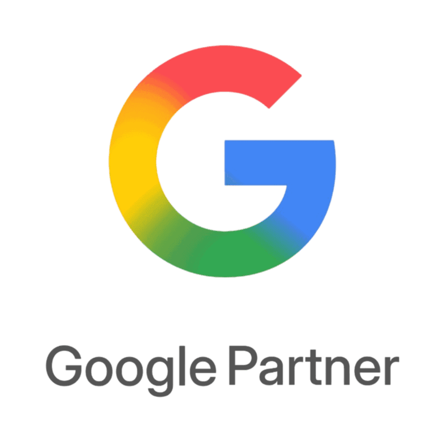 Google Partner badge with colorful G logo for footer section.